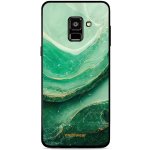 Pouzdro Mobiwear Glossy Samsung Galaxy A8 2018 - G023G - Zelený mramor – Zboží Mobilmania
