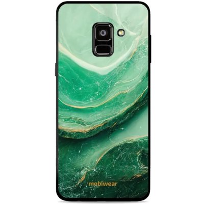 Pouzdro Mobiwear Glossy Samsung Galaxy A8 2018 - G023G - Zelený mramor