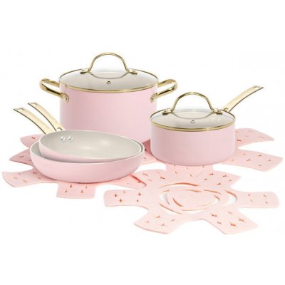 Paris Hilton Sada nádobí 10 ks růžová zlatá – Zboží Dáma