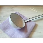 Naběračka Riess smaltovaná bílá různé velikosti B: průměr 8 cm – Zboží Dáma