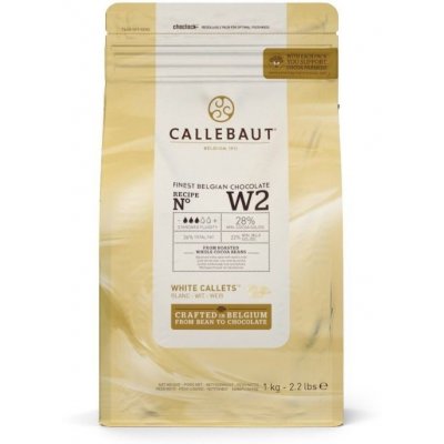 Callebaut W2 28% bílá čokoláda pecky 1 kg