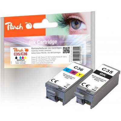 Peach Canon PGI-35/CLI-36 MultiPack, 1x8,5ml 1x11ml, kompatibilní