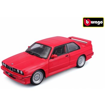 Bburago Plus BMW 3 Series M3 1988 Red 1:24