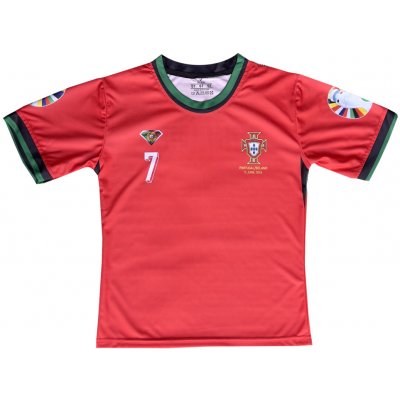Numberoplus dětské fotbalové tričko Portugalsko 2024 Home Stadium,O Ronaldo CR7 – Zboží Mobilmania
