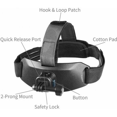 SmallRig Head Strap Mount for DJI Osmo Action 6 / Nano 6304 – Hledejceny.cz
