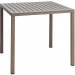 Nardi Šedo hnědý plastový zahradní stůl Cube 80 x 80 cm – Hledejceny.cz