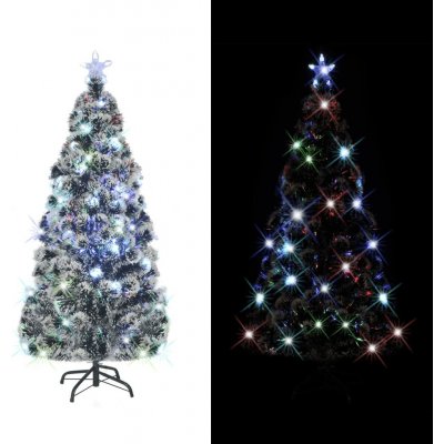 vidaXL Umělý vánoční stromek se stojanem a LED 150 cm optické vlákno – Hledejceny.cz
