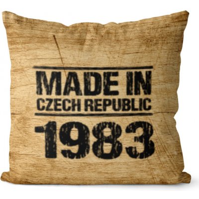 Impar Polštář Made In + rok rok 1983 40x40 – Zbozi.Blesk.cz