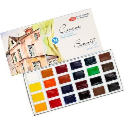 St.Petersburg Sada akvarelových barev Sonnet 24 – Sleviste.cz