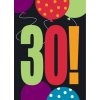 Párty pozvánka Pozvánky Happy Birthday Cheer 30. let UNIQUE
