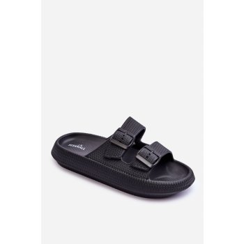 Sharmen dámské pěnové sandály s pruhy černá
