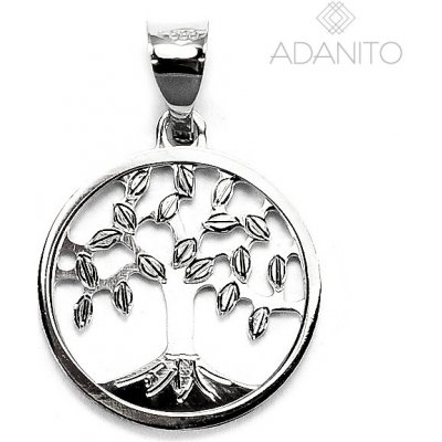 Adanito BRP0316S Zlatý přívěsek strom života z bílého zlata – Zboží Mobilmania
