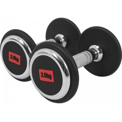Gorilla Sports Sada jednoručních činek z litiny, 2 x 2,5 kg – Zboží Mobilmania