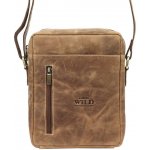 Always Wild Středně velká kožená Crossbody taška 6-MH hnědá – Hledejceny.cz