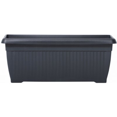 Prosperplast Květináč 70 x 30 x 28 cm plast stříbrný – Zbozi.Blesk.cz