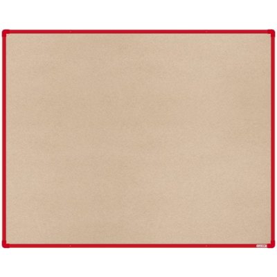 boardOK Textilní nástěnka s červeným rámem 150 x 120 cm – Zboží Mobilmania