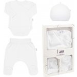 New Baby 3-dílná kojenecká soupravička do porodnice I AM bílá – Zboží Dáma