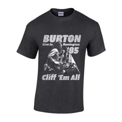 Cliff Burton T-shirt Flag Retro – Zboží Mobilmania