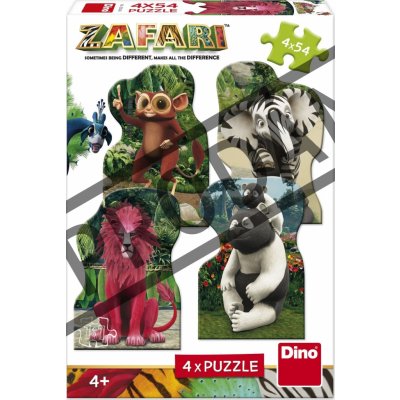 Dino Zafari 4 x 54 dílků – Zboží Mobilmania