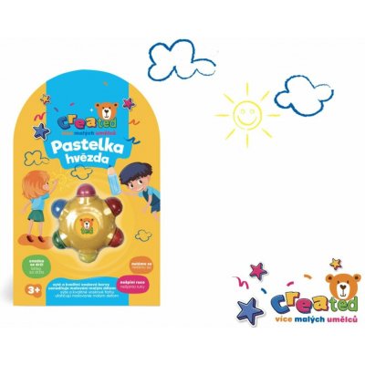 Created voskovky pastelky hvězda 6 ks – Zboží Mobilmania