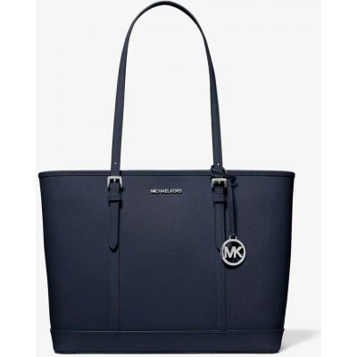 Michael Kors dámská velká modrá kožená kabelka Jet Set Large – Hledejceny.cz