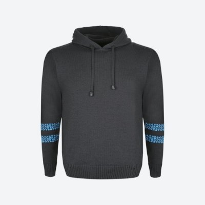 Kama Merino svetr 1015 černotyrkysový – Zboží Mobilmania