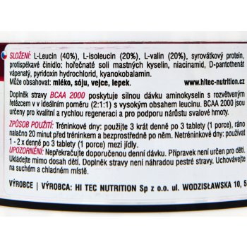 HiTec Nutrition BCAA 2000 150 tablet