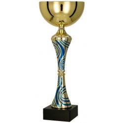 Kovový pohár Zlato-modrý 29 cm 10 cm
