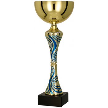 Kovový pohár Zlato-modrý 23,5 cm 8 cm