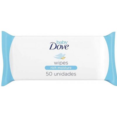 DOVE DĚTSKÉ VLHČENÉ UBROUSKY SENSITIVE RICH MOISTURE 50 KS – Hledejceny.cz