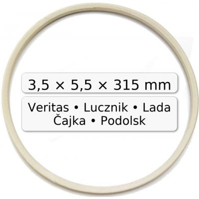 Texi Řemínek pro Lucznik, Veritas, Lada, Čajka, Podolsk atd. 5x3x315 mm – Hledejceny.cz