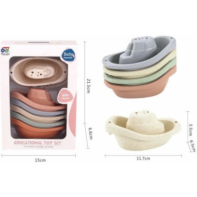 Wiky Loď do vany set 6 ks 11,7 cm – Zboží Dáma