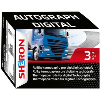 Termopapír do digitálních tachografů 3 ks SHERON – Zboží Živě