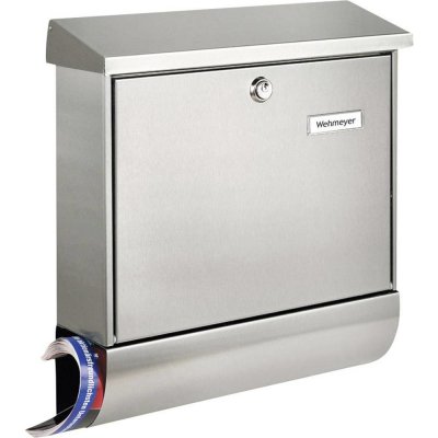 Burg Wächter 8150 AMRUM-SET 38670 NI poštovní schránka nerezová ocel stříbrná na klíč – Zboží Mobilmania