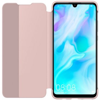 Pouzdro Huawei Original S-View Huawei P30 Lite růžové