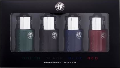 Alfa Romeo Green : EDT Green 15 ml + EDT Black 15 ml + EDT Blue 15 ml + EDT Red 15 ml