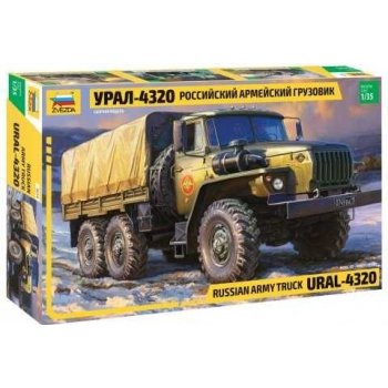 Zvezda ruské obrněné vozidlo Ural 4320ZV 3654 1:35