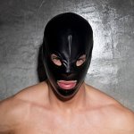 Kukla AD Fetish ADF185 Fetish Rub Mask černá XS/S, kukla s otvory na oči a ústa – Hledejceny.cz