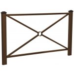 Procity Zábradlí Pagode 1580 mm hnědá RAL8017