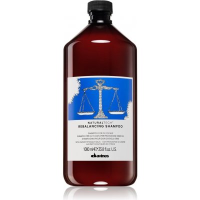 Davines NATURALTECH Rebalancing šampon pro pokožku s nadměrnou tvorbou mazu 1000 ml