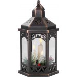 MagicHome Lampáš Morocco LED sviečky čierny 3xAAA plast časovač 18x15x32 cm – Hledejceny.cz