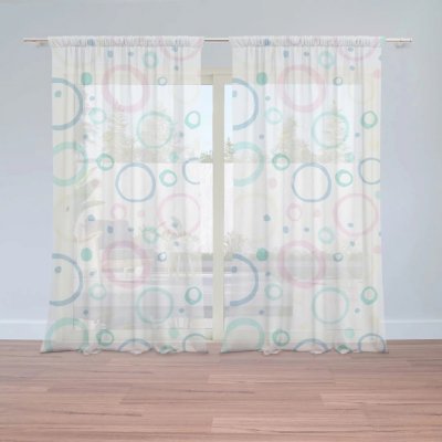Záclony Bublifuk: 2 ks - 150x250 cm - Sablio – Hledejceny.cz