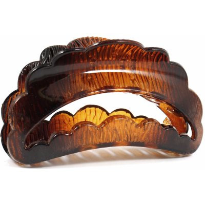 Půlkulatý skřipec na vlasy Barva: hnědá – Zboží Mobilmania