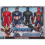 Hasbro Avengers Sada 4 Figurek Panter Iron Man Kapitan Amerika Spiderman – Hledejceny.cz