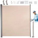 KIK Markýza na boční terasu LUARO 180 x 400 cm béžová KX3219_1 – Sleviste.cz