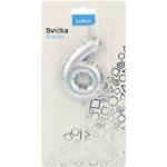 LUMA Svíčka č. 6 balónek STŘÍBRNÝ – Zboží Dáma