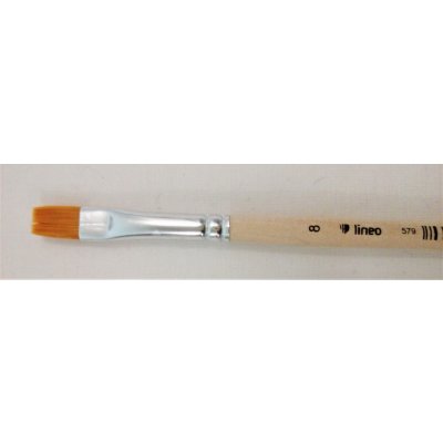 Lineo Štětec plochý syntetický 579/8 Krátká rukojeť – Zboží Dáma