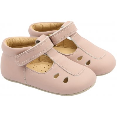 POMPOM Kožené capáčky Beginners sandálky Old Rose růžové – Zboží Mobilmania