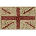 Nášivka: Vlajka Velká Británie | béžová | hnědá – Zboží Dáma