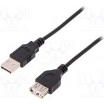 Digitus AK-300200-018-S USB 2.0, USB A zásuvka, USB A vidlice, niklovaný, 1,8m